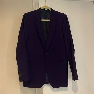 Paul smith suit jacket size 38 purple